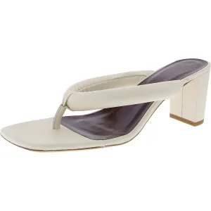 Rio Heel Womens Solid Leather Heels