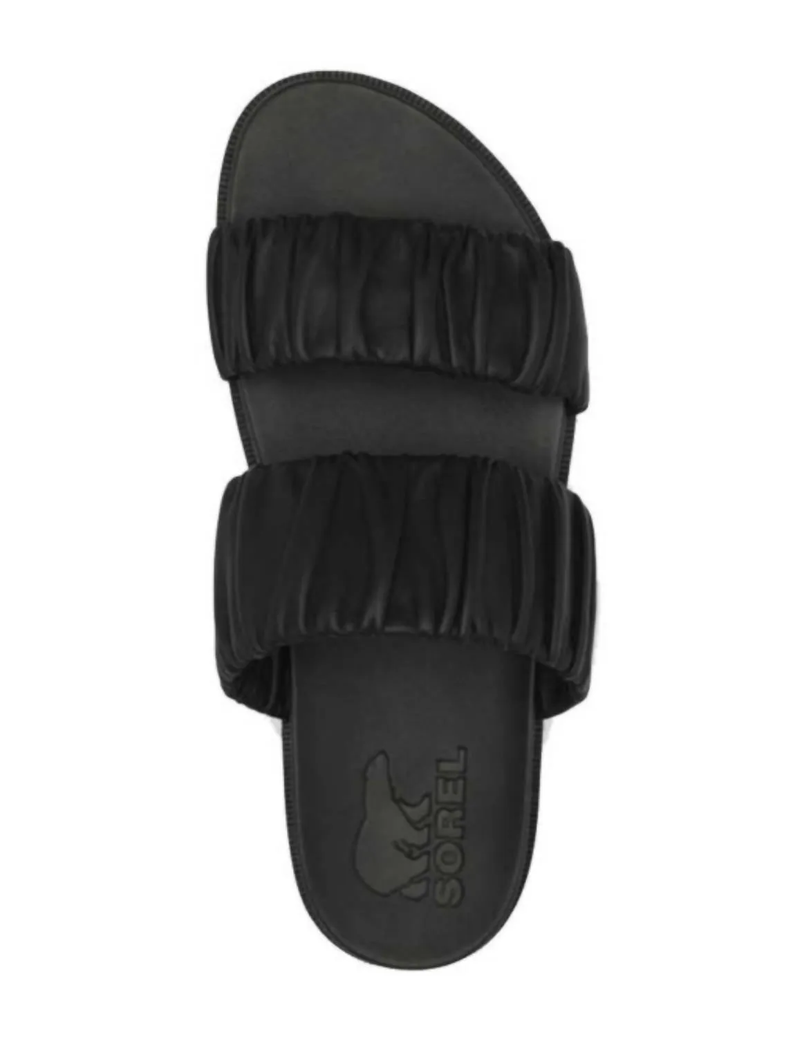 Roaming Two Strap Sandal In Black, Chalk
