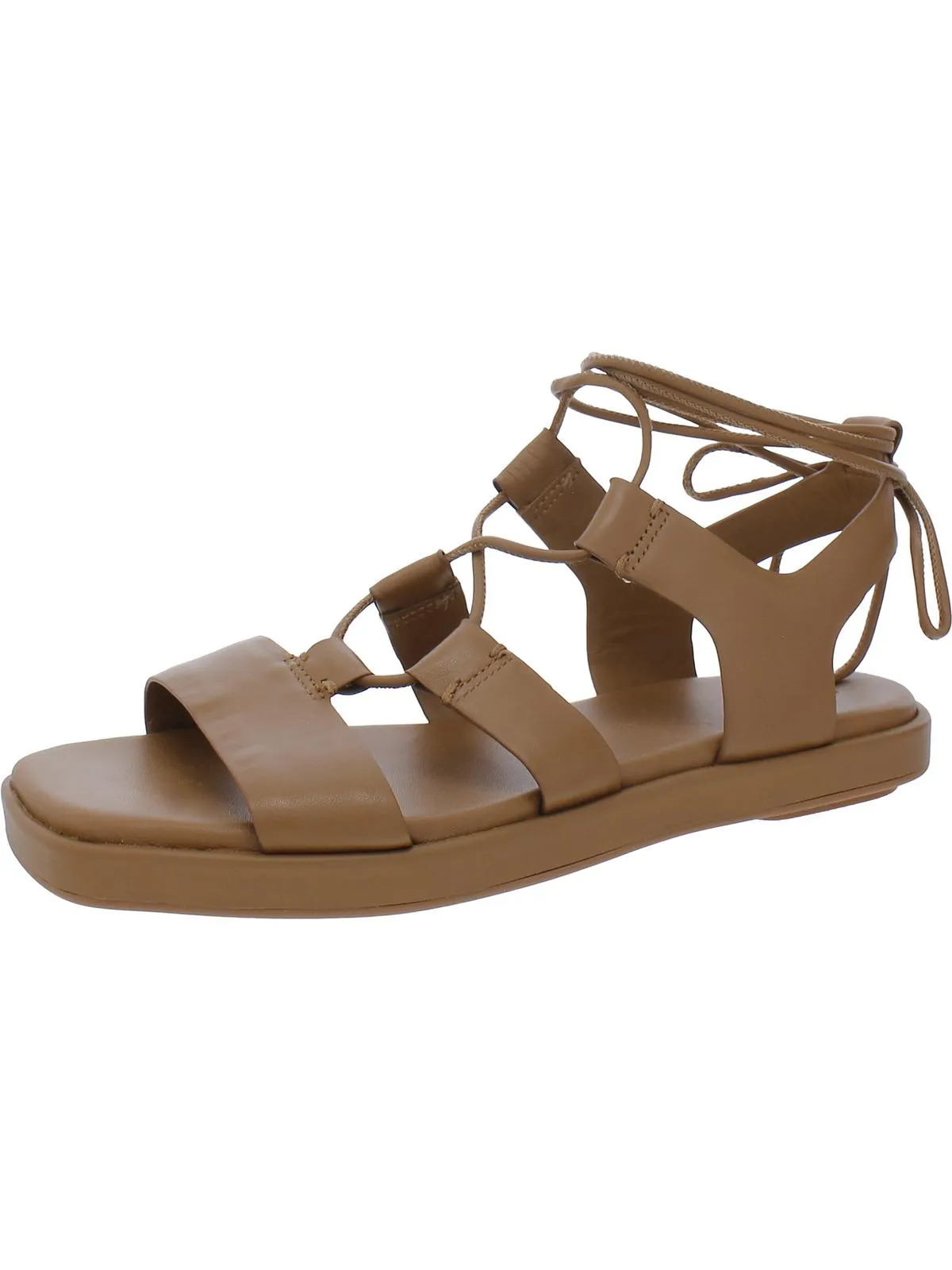 Rockwell Womens Leather Lace Up Gladiator Sandals
