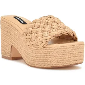 ROXANA2 Womens Cushioned Footbed Woven Platform Sandals