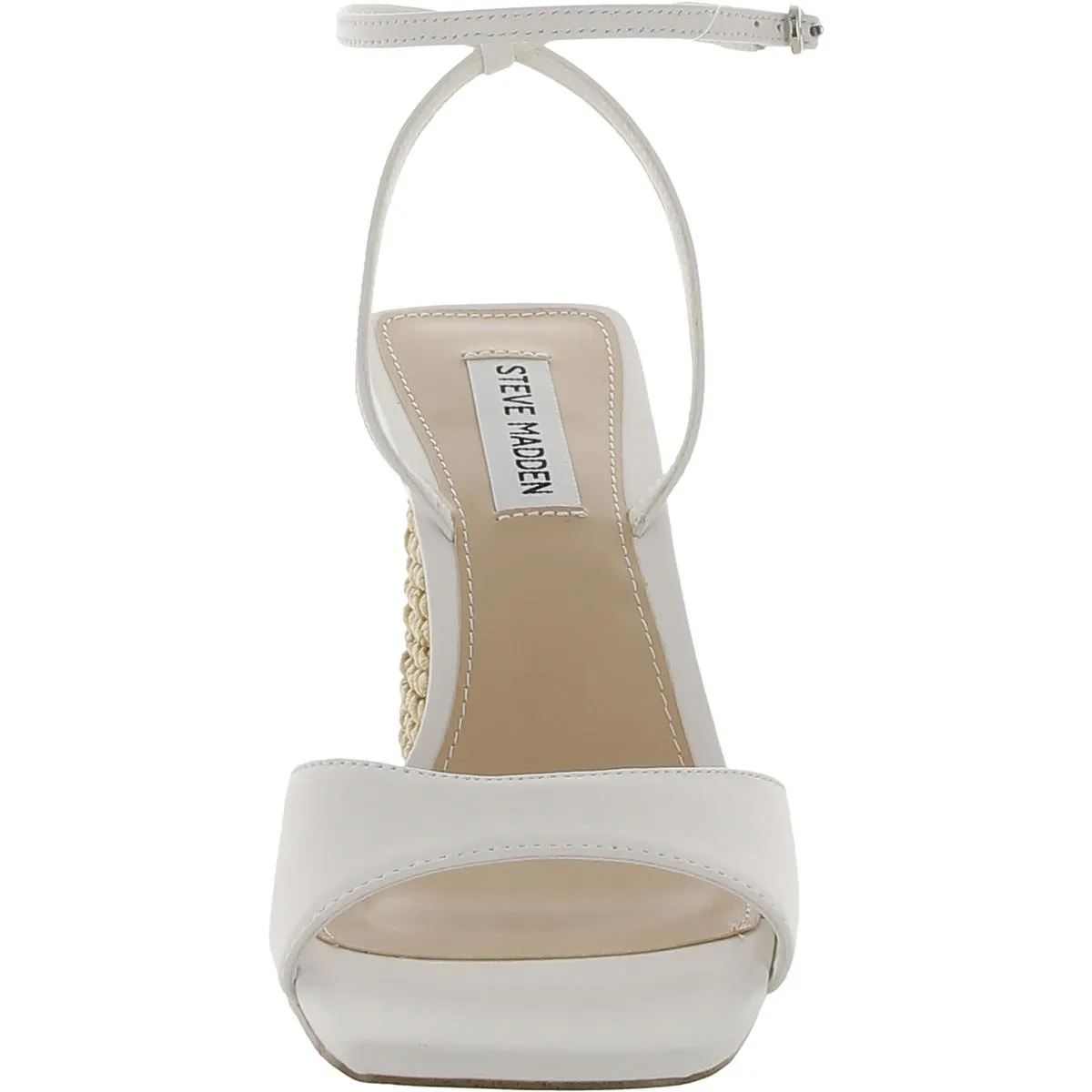 Rozlyn Womens Leather Ankle Strap Slingback Sandals