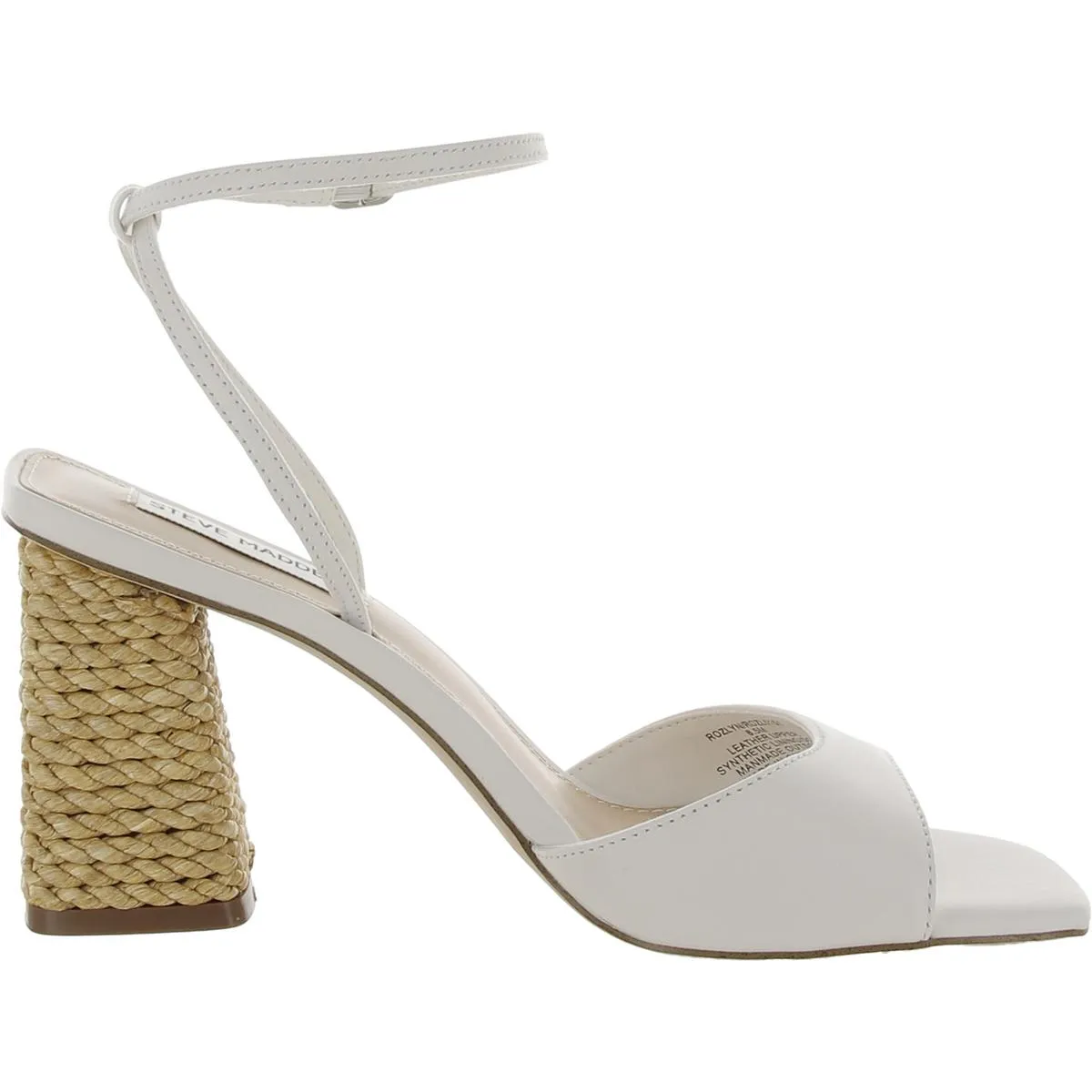 Rozlyn Womens Leather Ankle Strap Slingback Sandals