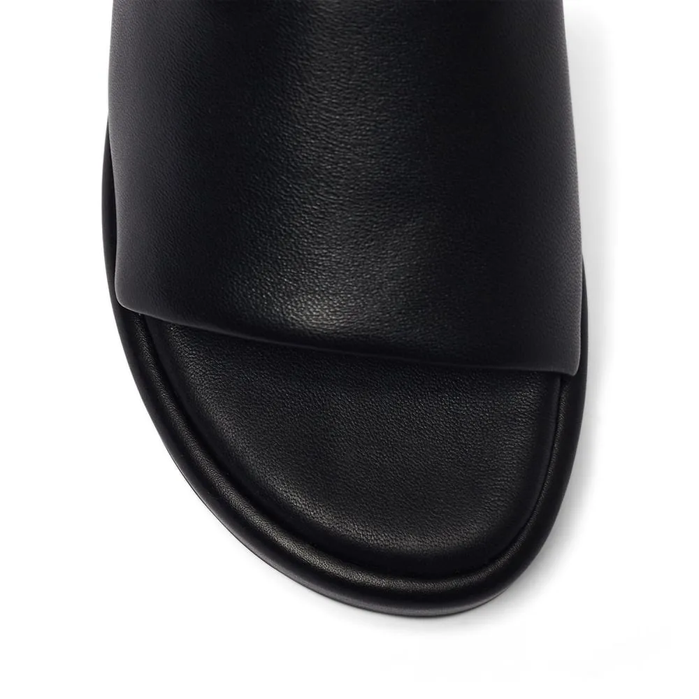 Rupert Slide in Black Leather