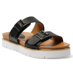 Saigon Slide in Black Smooth