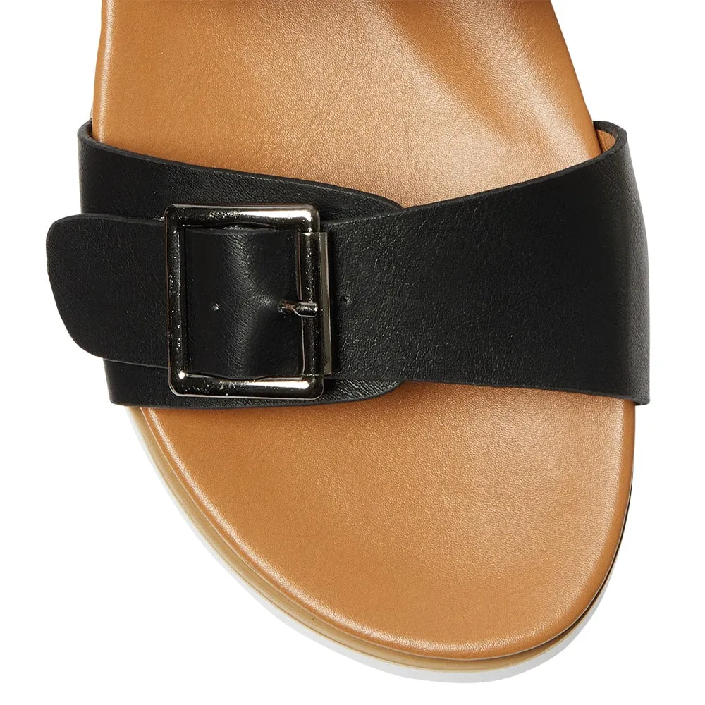 Saigon Slide in Black Smooth
