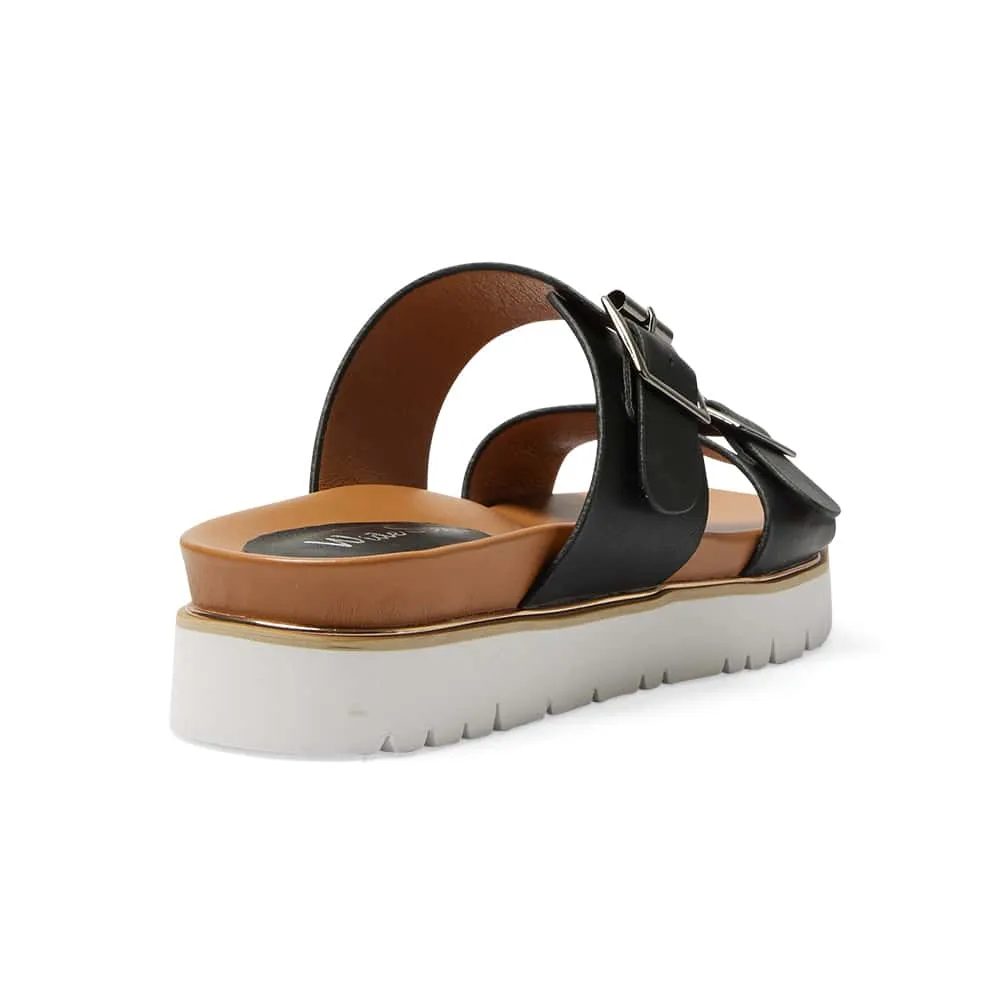 Saigon Slide in Black Smooth