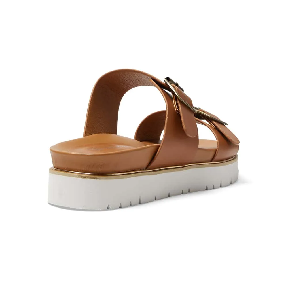 Saigon Slide in Tan Smooth