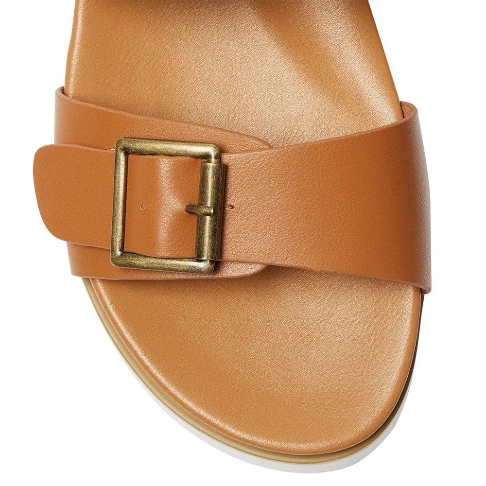 Saigon Slide in Tan Smooth