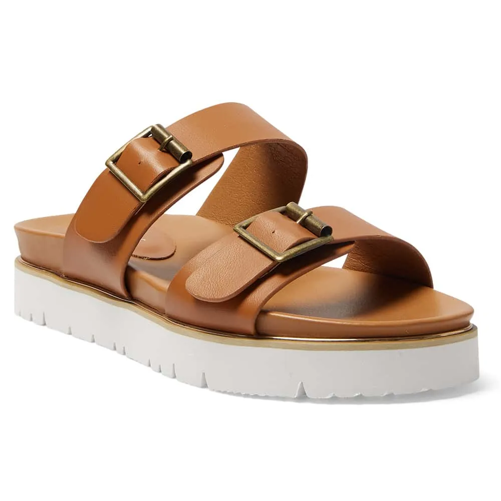 Saigon Slide in Tan Smooth