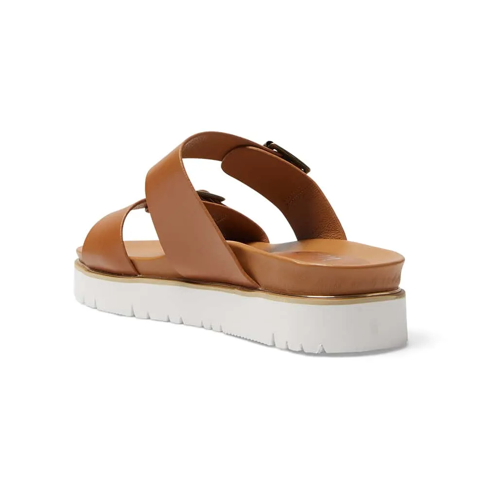 Saigon Slide in Tan Smooth