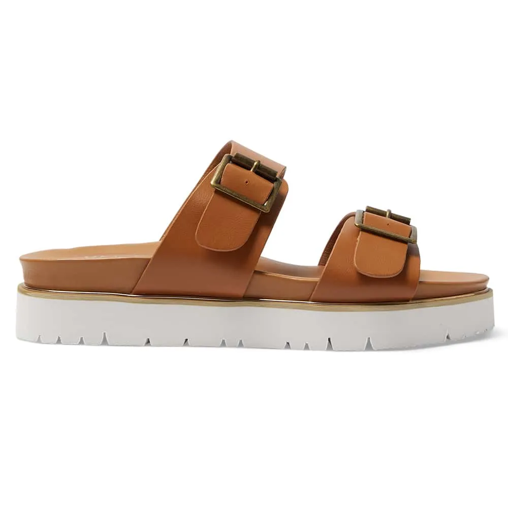 Saigon Slide in Tan Smooth