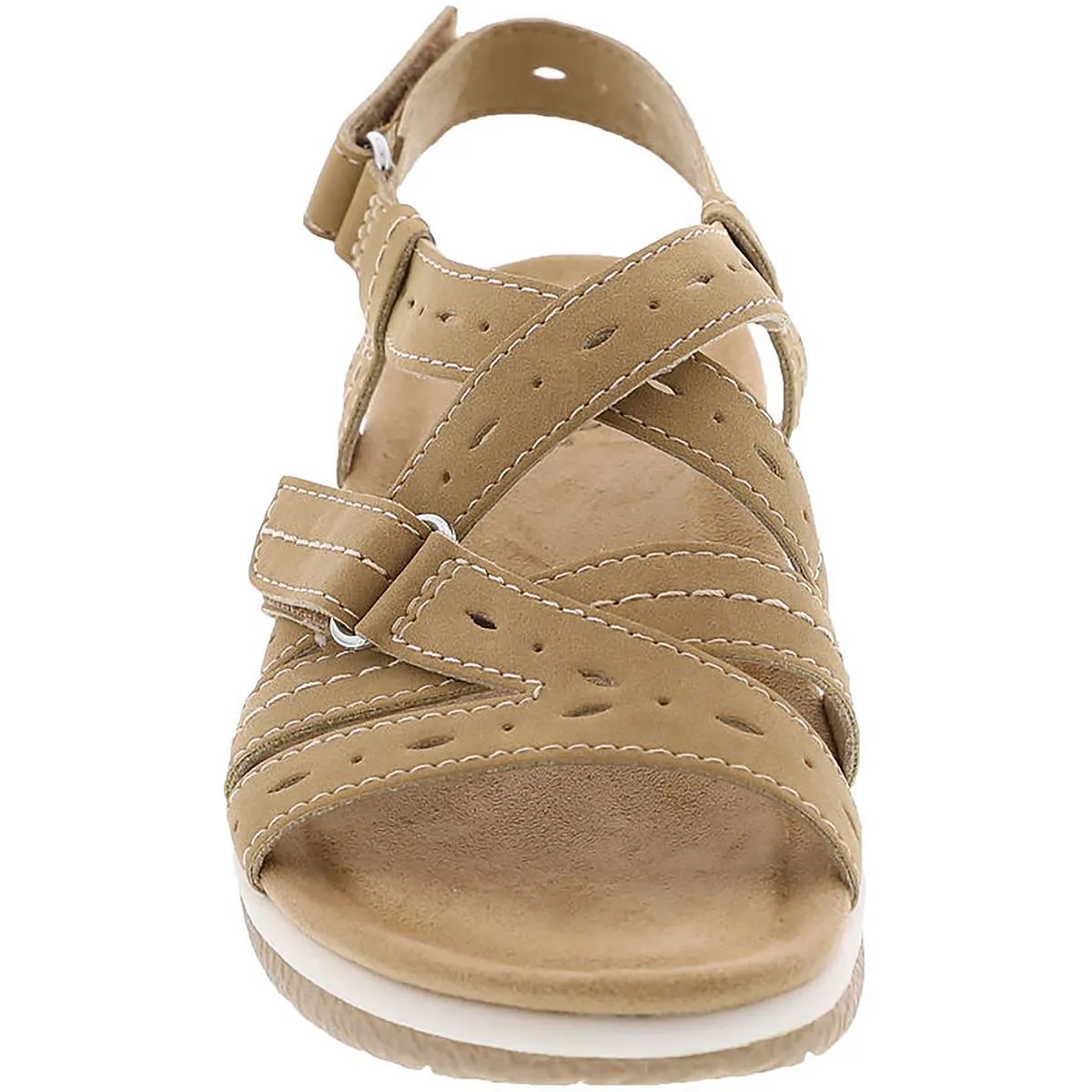 Samsin Womens Faux Leather Slingback Sandals