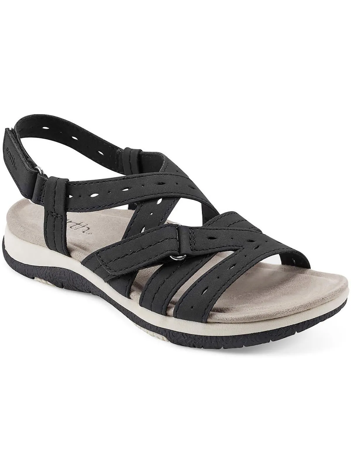 Samsin Womens Faux Leather Slingback Sandals