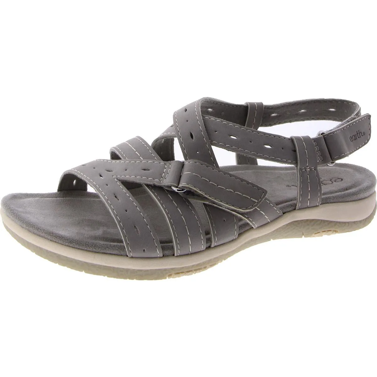 Samsin Womens Faux Leather Slingback Sandals