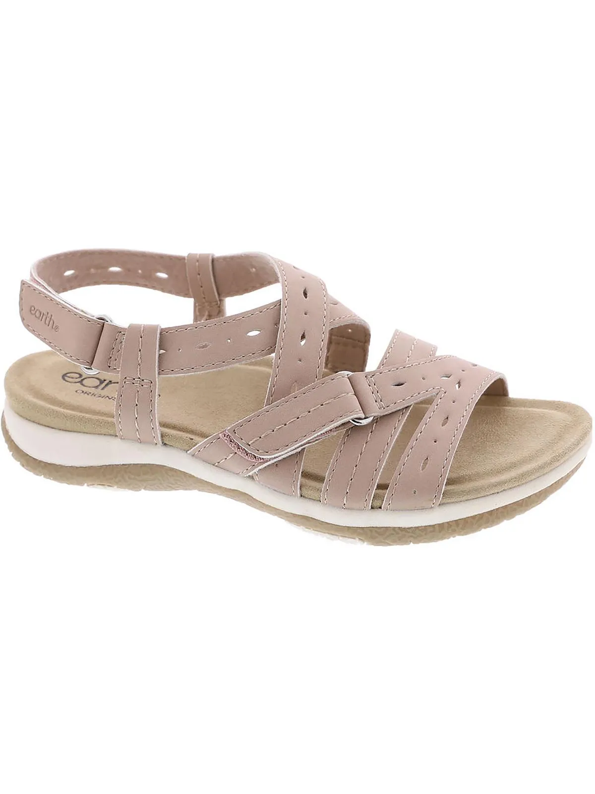 Samsin Womens Faux Leather Slingback Sandals