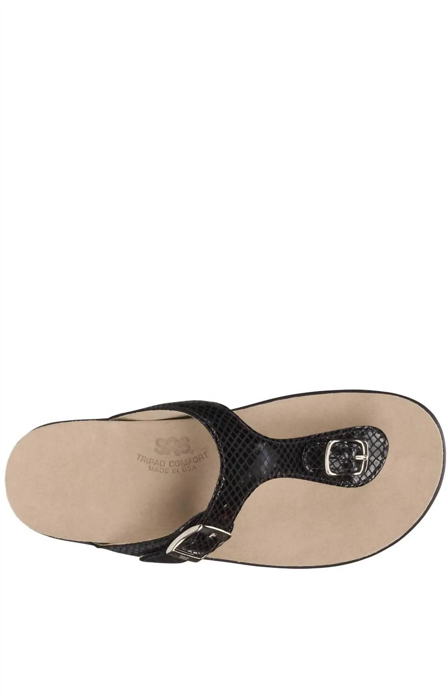 Sanibel Sandal - Medium In Black Snake