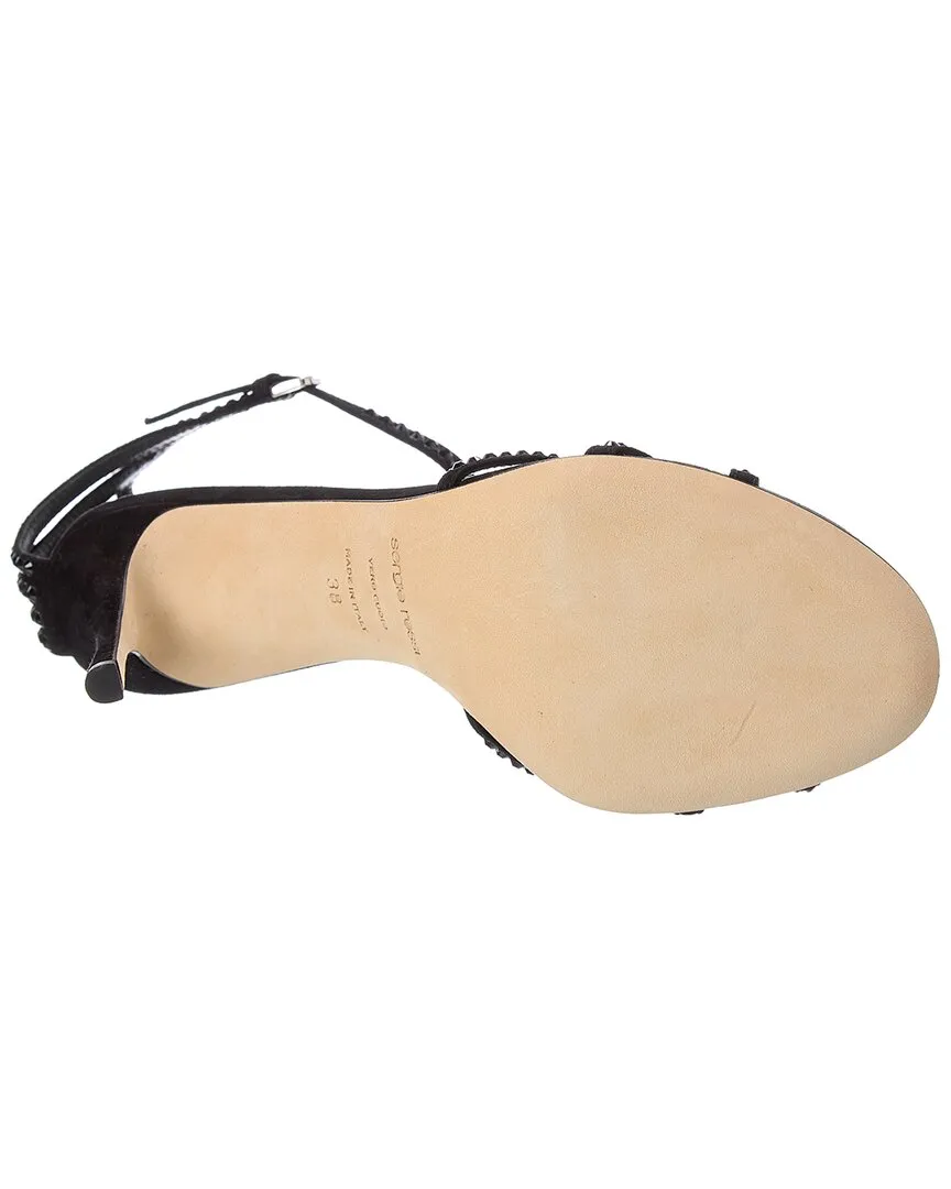 Sergio Rossi Godiva Suede Sandal