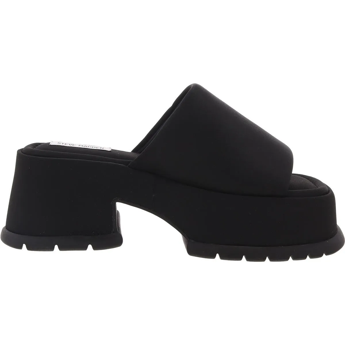 Shelly Womens Padded Insole Knit Platform Sandals