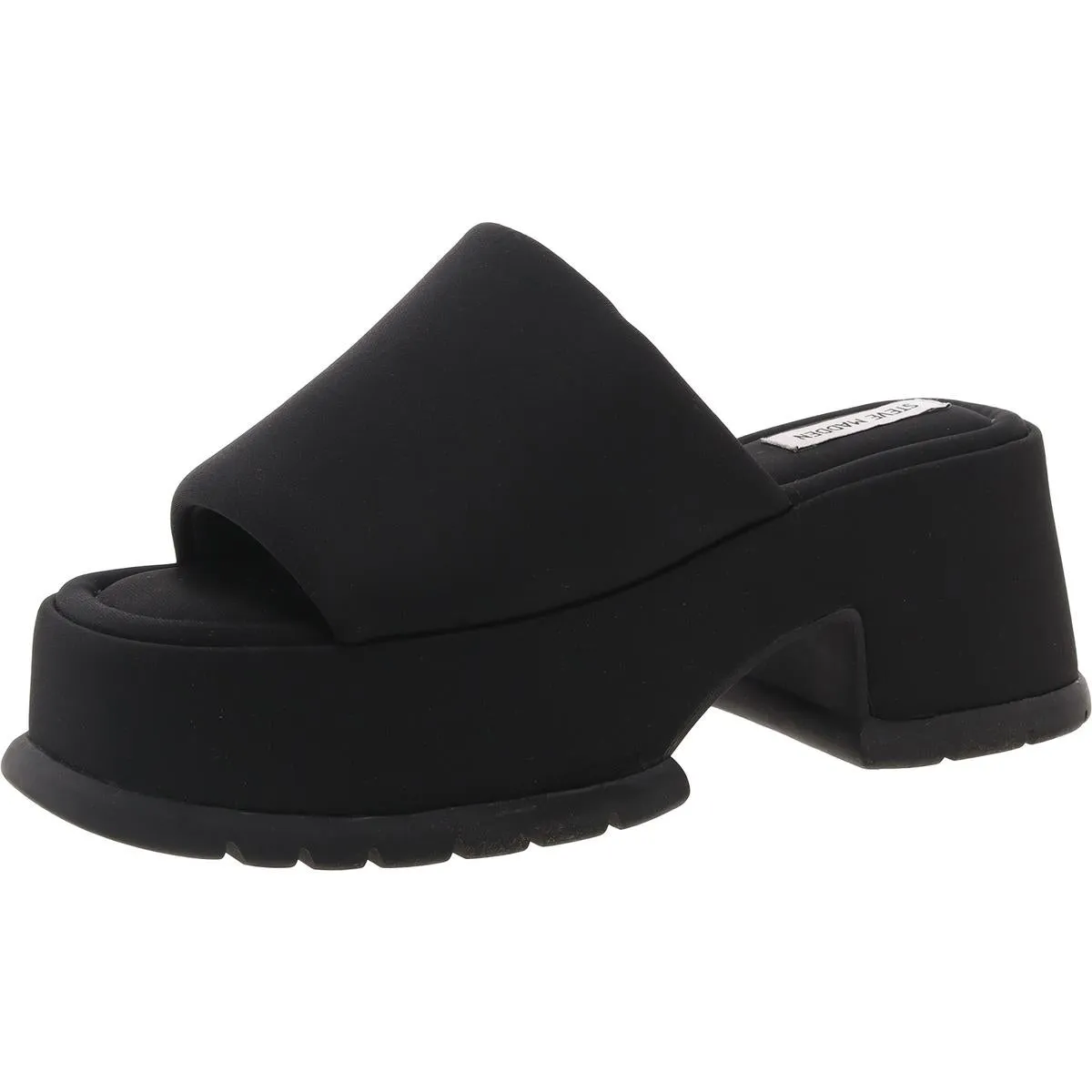 Shelly Womens Padded Insole Knit Platform Sandals