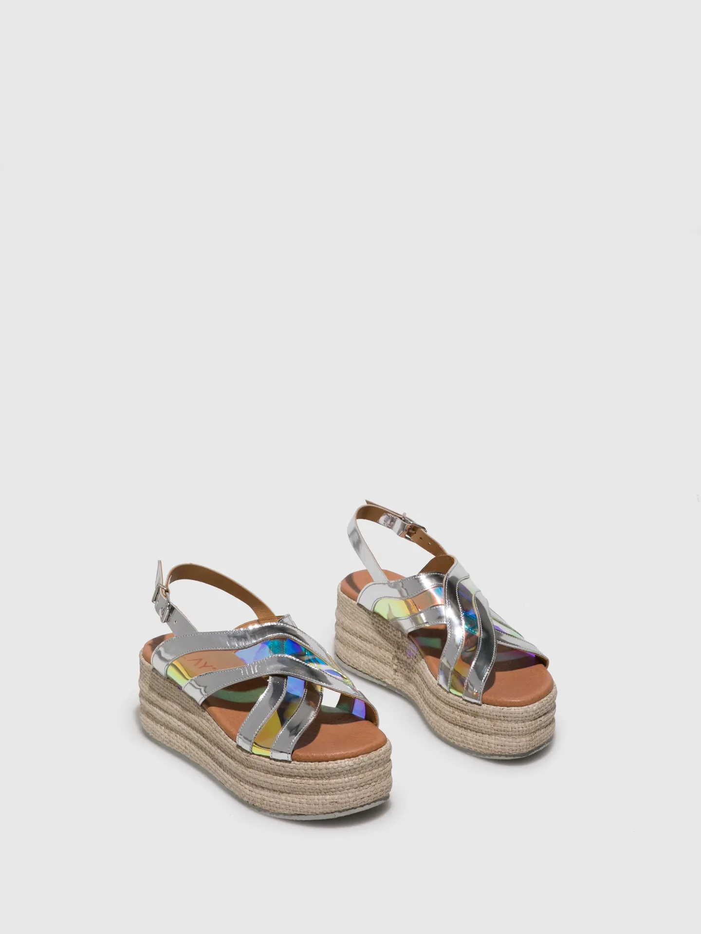 Silver Platform Sandals