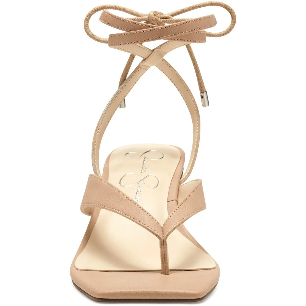 Sitelli Womens Faux Leather Ankle Strap Heels