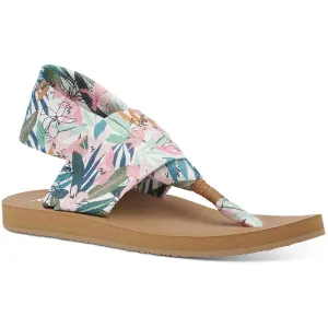 Sling Sof Top Womens Cushioned Footbed Manmade Thong Sandals