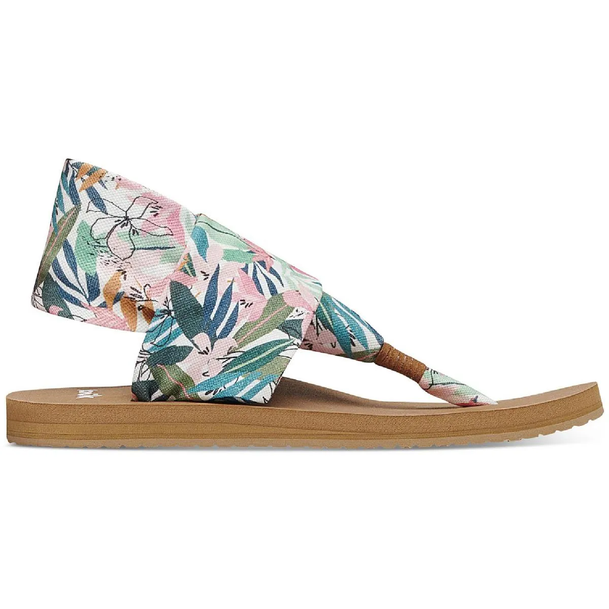 Sling Sof Top Womens Cushioned Footbed Manmade Thong Sandals