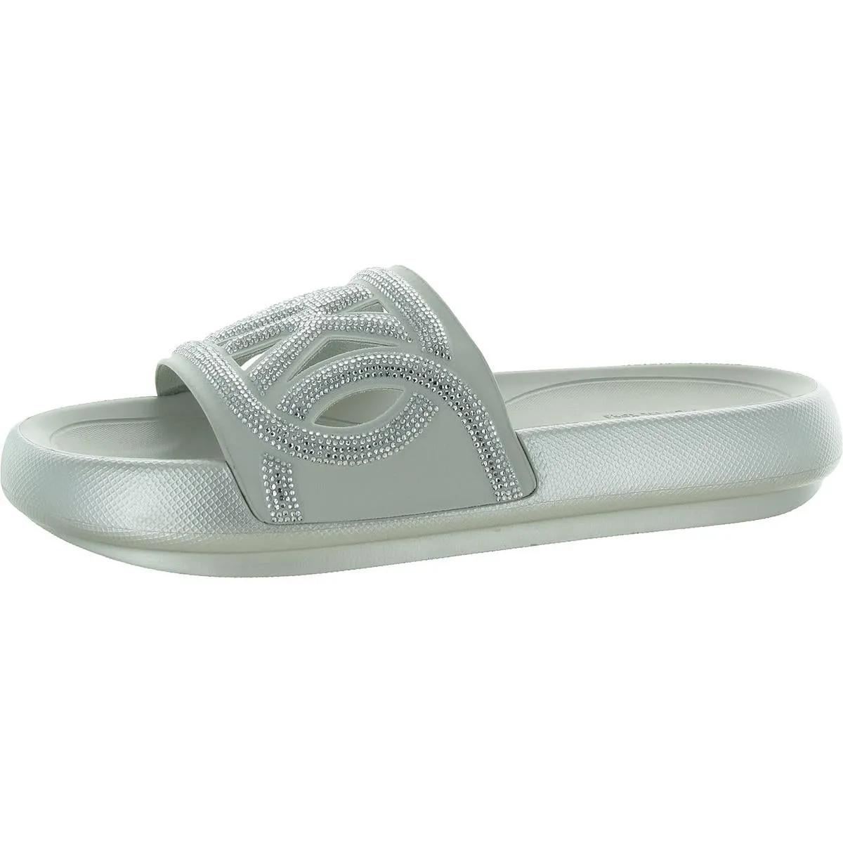 Splash Womens Rhinestone Logo Pool Slides