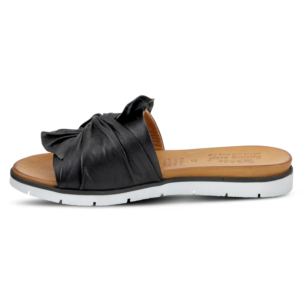 Spring Step Lavona Black Slide Sandal (Women's)