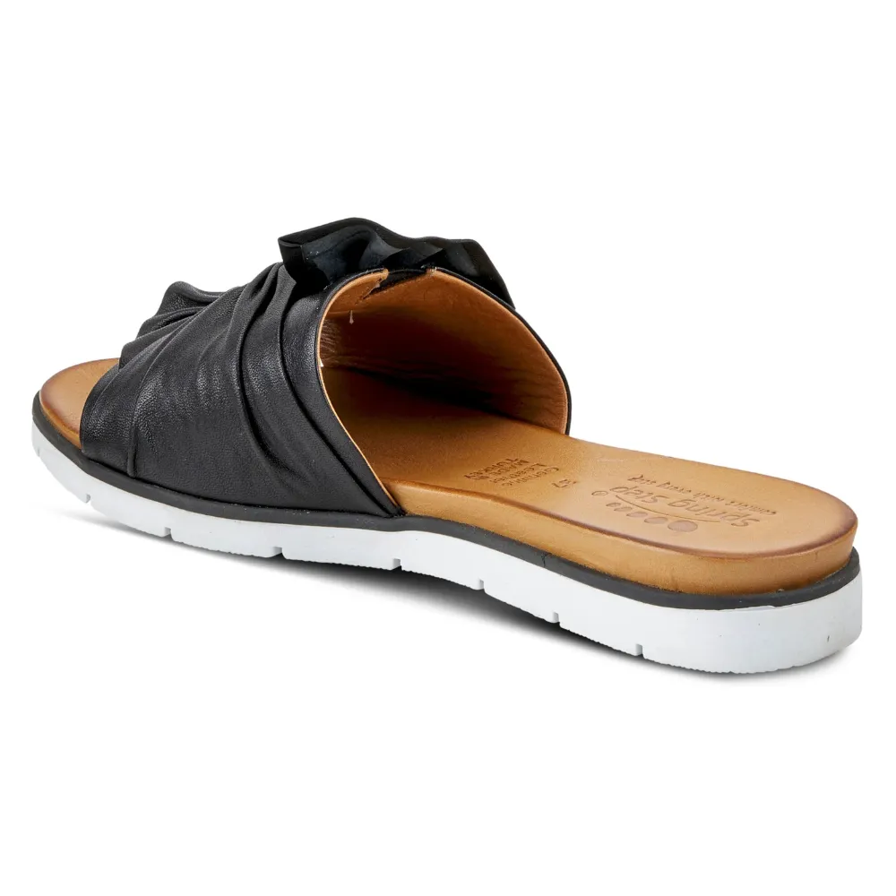 Spring Step Lavona Black Slide Sandal (Women's)