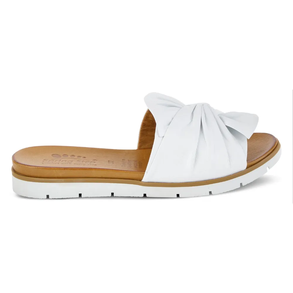 Spring Step Lavona White Slide Sandal (Women's)