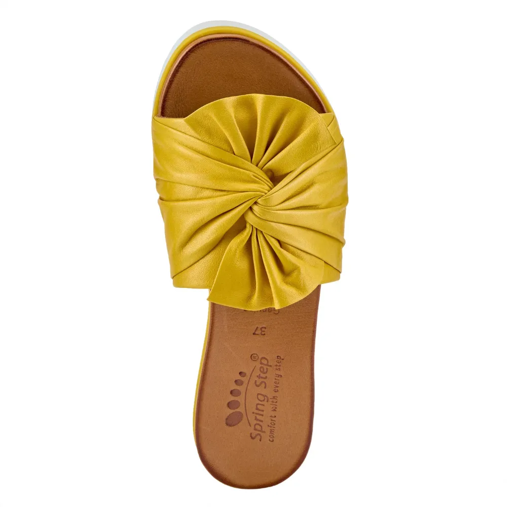 Spring Step Lavona Yellow Slide Sandal (Women's)