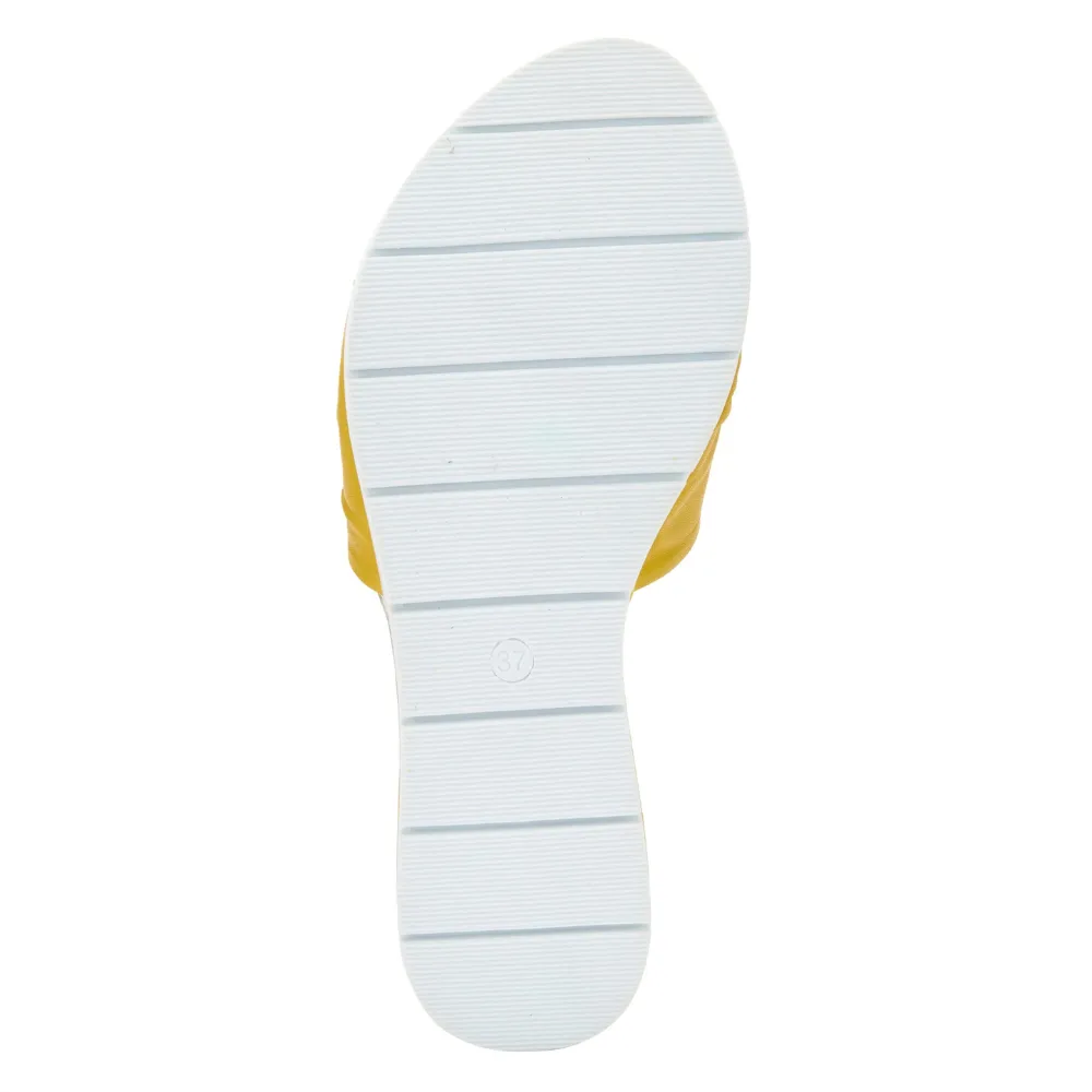 Spring Step Lavona Yellow Slide Sandal (Women's)