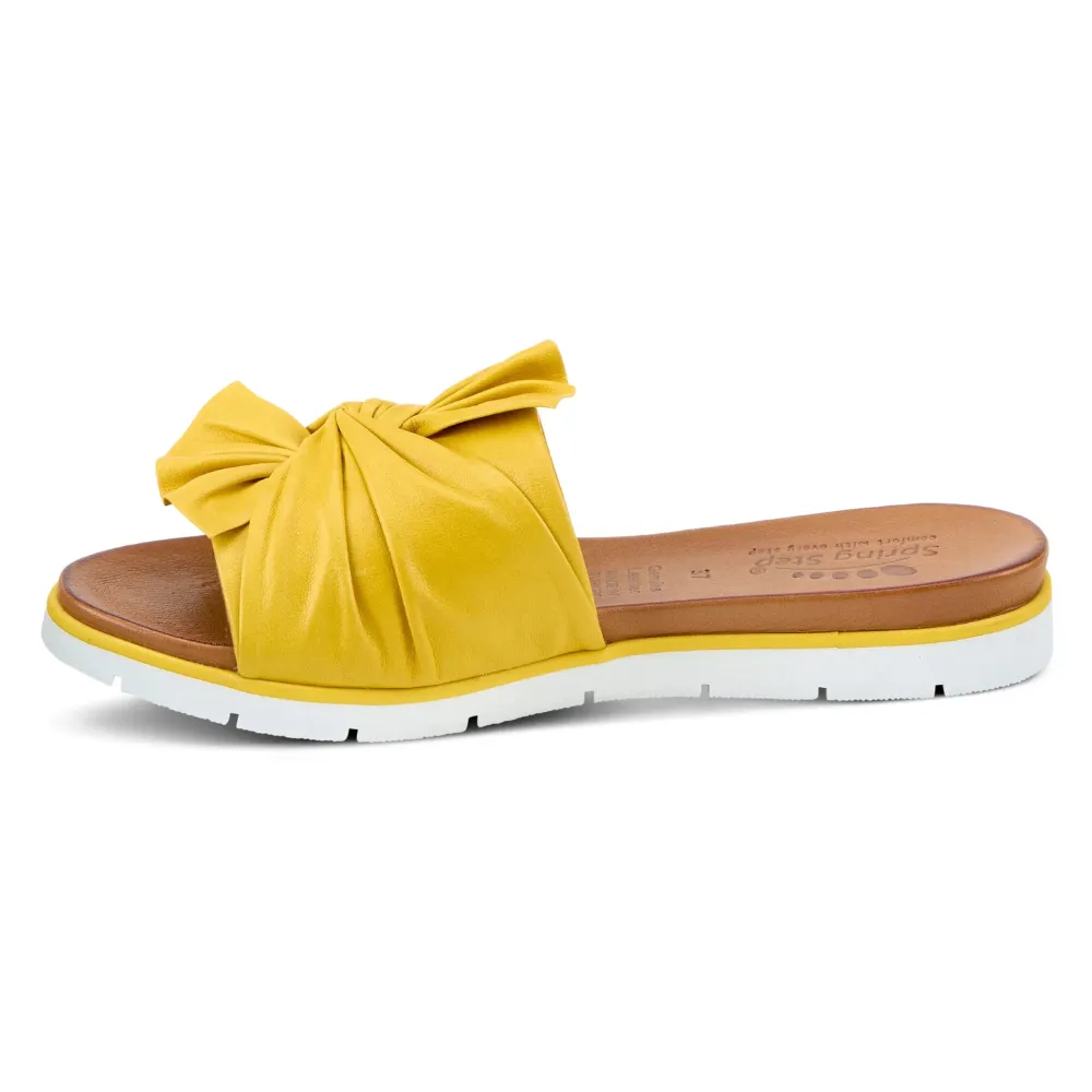 Spring Step Lavona Yellow Slide Sandal (Women's)