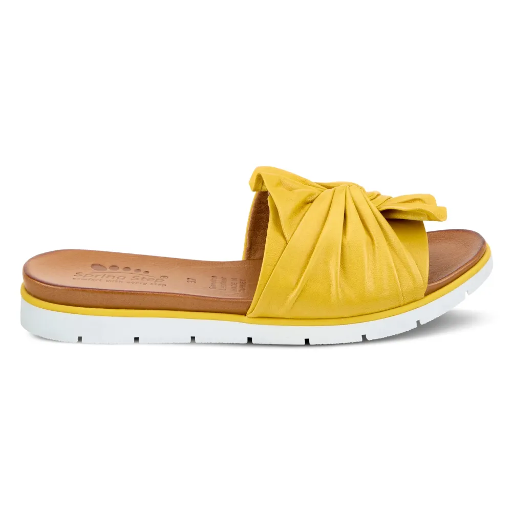 Spring Step Lavona Yellow Slide Sandal (Women's)