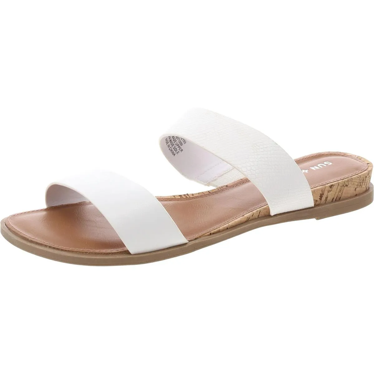 SS EASTEN Womens Woven Slip On Flat Sandals