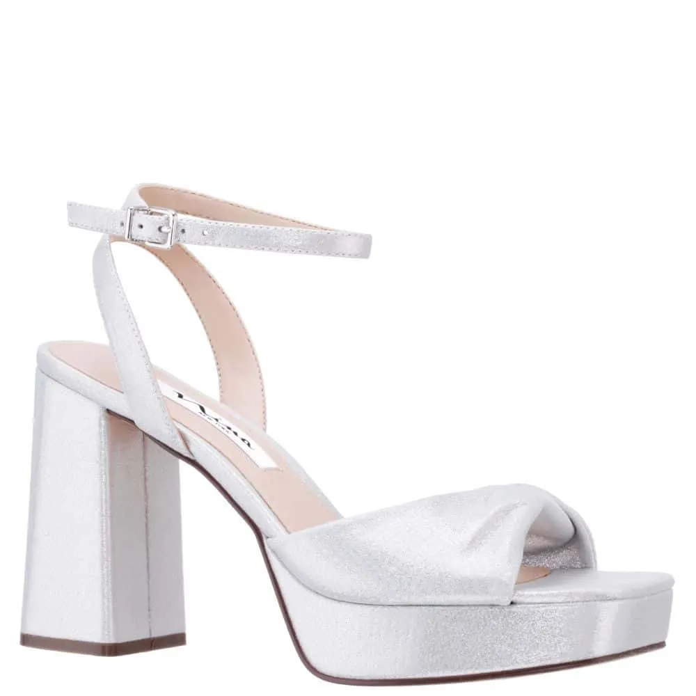 Stacie Heel in True Silver Metallic
