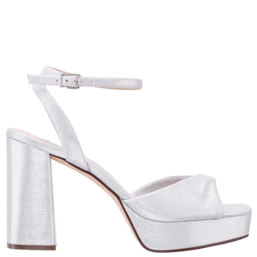 Stacie Heel in True Silver Metallic