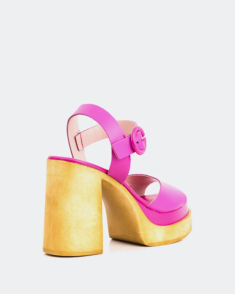 Starburst Fuchsia Leather