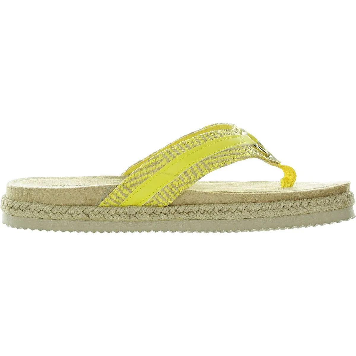 Starling Womens Woven Faux Leather Slide Sandals