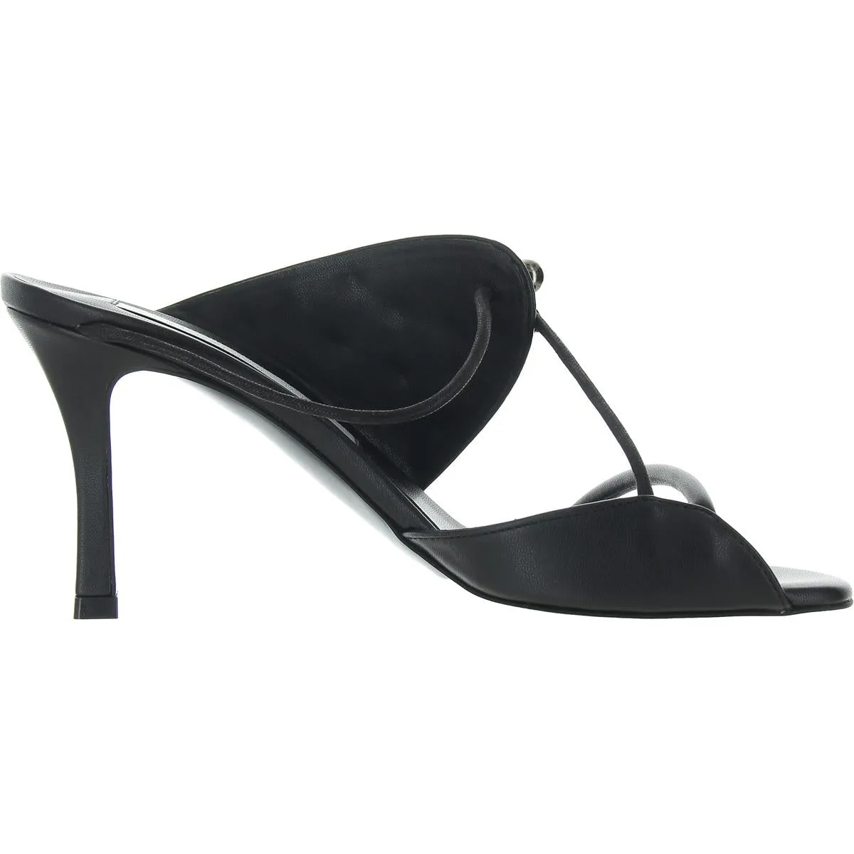 Stella 100 Womens Studded Faux Leather Heels