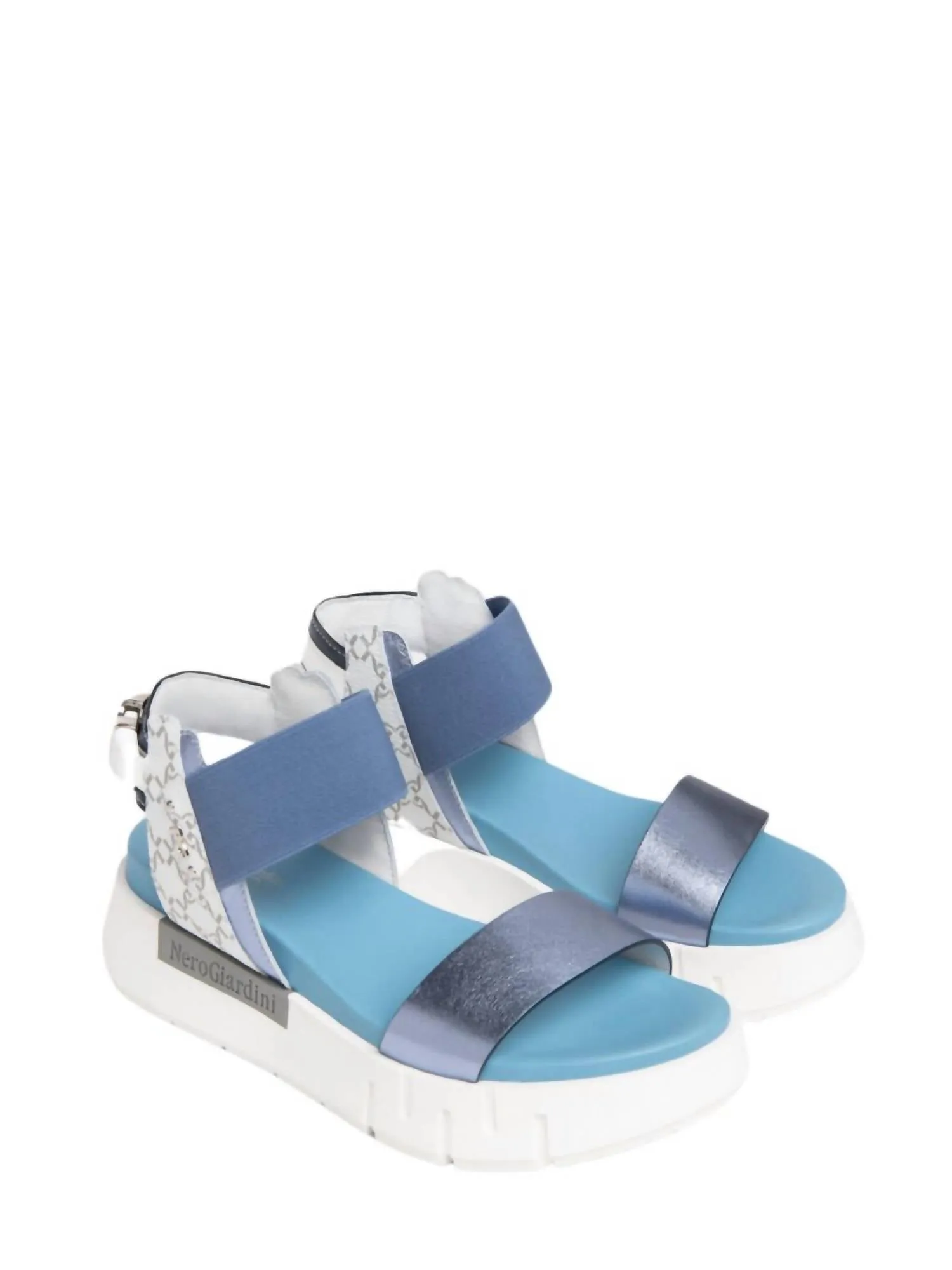 Stella Sandals In Blue,white