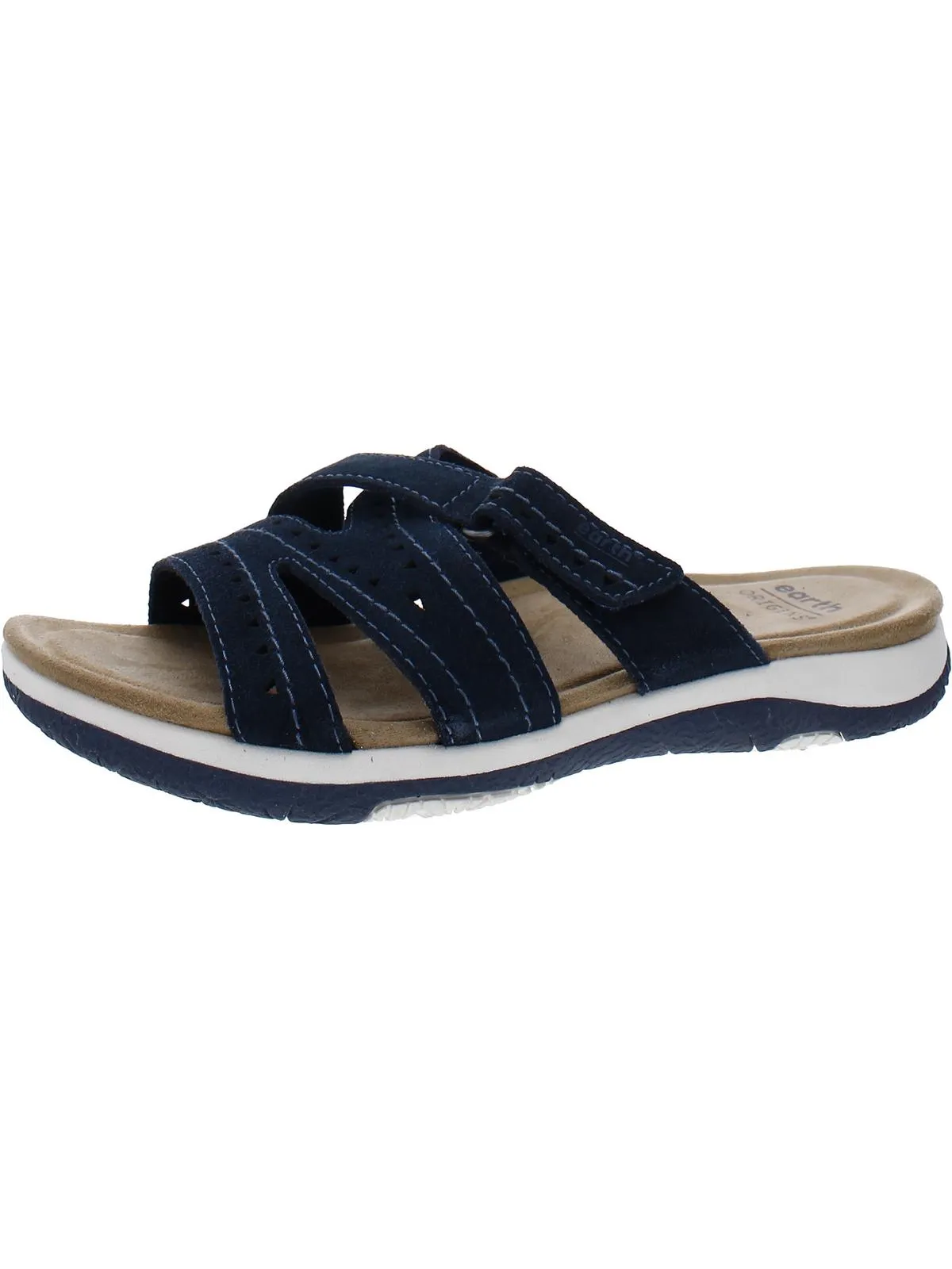 Suella Womens Slip On Padded Insole Slide Sandals