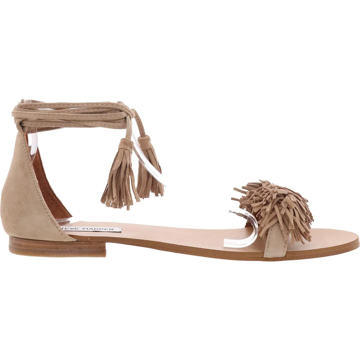 Sweetyy Womens Open Toe Fringe Flat Sandals
