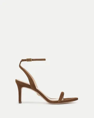 Sylvie Suede Ankle-Strap Stiletto Sandal