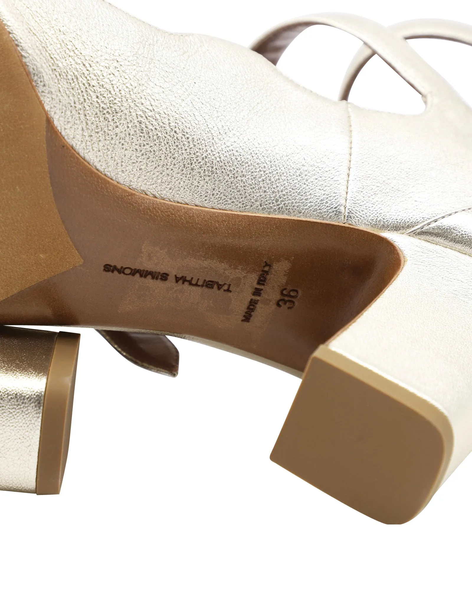 Tabitha Simmons Ginger Metallic Pumps in Gold Leather