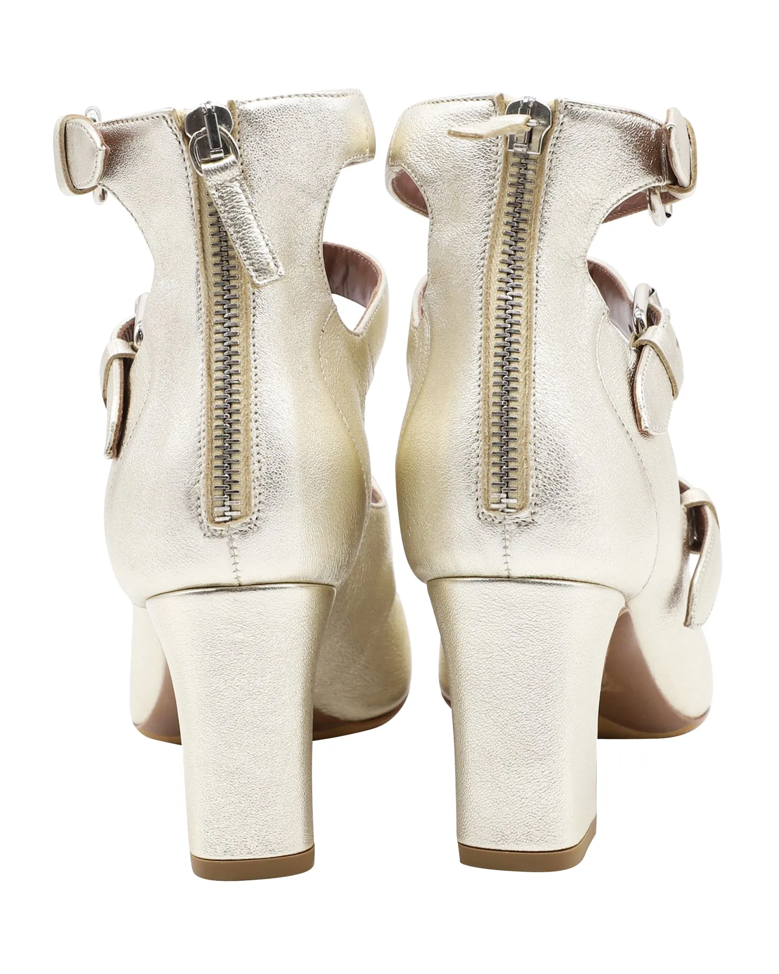 Tabitha Simmons Ginger Metallic Pumps in Gold Leather