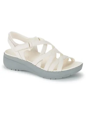 Taci Womens Faux Leather Warm Strappy Sandals