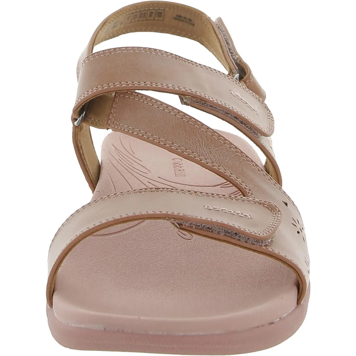 Tala Asym Womens Faux Leather Cut-Out Ankle Strap