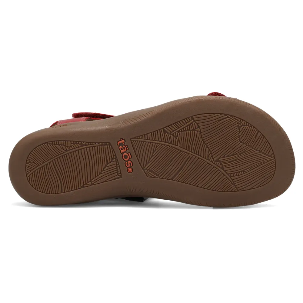 Taos The Show Red Leather Sandal (Women's)